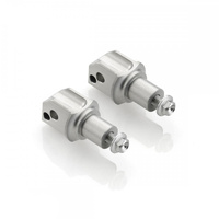 Rizoma Peg Adaptors for Rider Footpegs Silver for Ducati Some Models