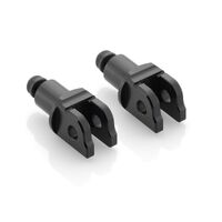 Rizoma Peg Adaptors for Rider Footpegs Black for BMW R nineT Racer/S 1000 R/S 1000 RR