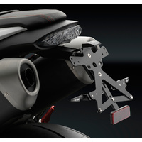 Rizoma Fox License Plate Support Black for Triumph Speed Triple S/R 16-20/Speed Triple 1050/1050 R