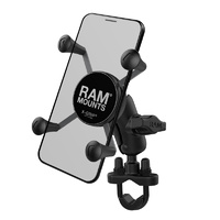 RAM Mounts X-Grip Phone Mount w/Handlebar U-Bolt Base & Short Arm