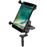 RAM Mounts X-Grip Large Phone Mount w/Motorcycle Fork Stem Base & Short Arm