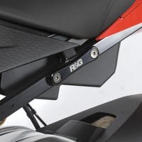 R&G Racing Rear Footrest Blanking Plates Black for BMW S1000RR 10-20/S1000R 14-20