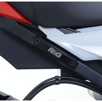 R&G Racing Rear Footrest Blanking Plate (Single) Black for BMW S1000RR 10-20/S1000R 14-20