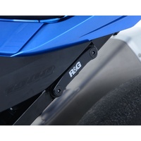 R&G Racing Rear Footrest Blanking Plates Black for Kawasaki Ninja 250 17/Ninja 300/Suzuki GSX-R1000/R 17-20