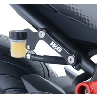 R&G Racing Rear Footrest Blanking Plates Black for Yamaha MT-07 14-20 (FZ-07)