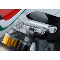 R&G Racing Rear Footrest Blanking Plates Silver for MV Agusta F4 RC 15-20