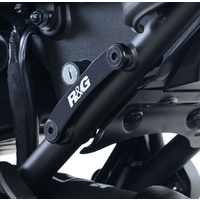 R&G Racing Rear Footrest Blanking Plates Black for Yamaha XSR700 16-20