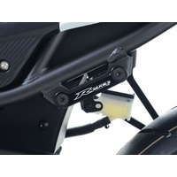 R&G Racing Rear Footrest Blanking Plates Black for Honda CBR500R/CB500F 16-20