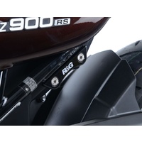 R&G Racing Left Side Rear Footrest Blanking Plates Black for Kawasaki Z900 17-20/Z900RS 18-20