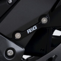 R&G Racing Left Side Rear Footrest Blanking Plates Black for Kawasaki Ninja 1000SX 2020