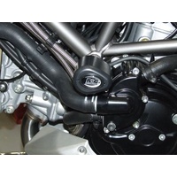 R&G Racing Aero Style Frame Crash Protectors Black for Ducati Multistrada 1200 10-14 (NOT GT Model)