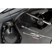 R&G Racing Aero Style Frame Crash Protectors Black for Triumph ST 05-10/GT 10-18