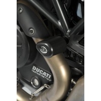 R&G Racing Aero Style Front Crash Protectors Black for Ducati Diavel 11-18/Diavel Strada 13-15