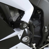 R&G Racing Aero Style Frame Crash Protectors Black for Kawasaki ZX6R 636 13-18