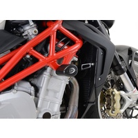 R&G Racing Aero Style Frame Crash Protectors Black for MV Agusta 1090 2013