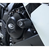 R&G Racing Aero Style Frame Crash Protectors Black for Honda CBR500R 16-18