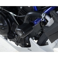R&G Racing Aero Style Left Top Crash Protector Black for Yamaha MT-25/MT-03 16-20
