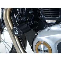 R&G Racing Aero Style Frame Crash Protectors Black for Triumph Bonneville Bobber 17-19