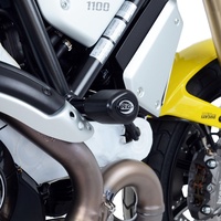 R&G Racing Aero Style Frame Crash Protectors Black for Ducati Scrambler 1100 18-20