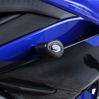 R&G Racing Aero Style Frame Crash Protectors Black for Yamaha YZF-R25 19-20/YZF-R3 19-20