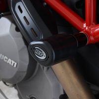 R&G Racing Aero Style Frame Crash Protectors Black for Ducati Hypermotard 950 19-20