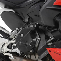 R&G Racing Crash Protector Aero Style Black for Ducati V2 Panigale 20-21