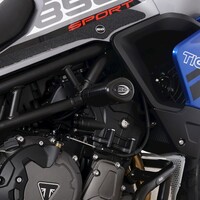 R&G Racing Aero Style Frame Crash Protectors Black for Triumph Tiger 850 Sport 21-Up