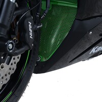 R&G Racing Downpipe Grille Green for Kawasaki ZX636 19-21