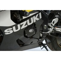 R&G Racing Left Side Engine Case Cover Black for Suzuki GSXR600/GSXR750 04-05
