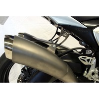 R&G Racing Exhaust Hangers (Pair) Black for Suzuki GSX-R1000 09-11