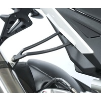 R&G Racing Exhaust Hanger (Single) Black for Aprilia RSV4 Factory/RSV4-R 09-14/Tuono V4 1100 15-18/Tuono V4 R 11-14
