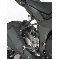 R&G Racing Exhaust Hangers (Pair) Black for Kawasaki Z1000 10-18/Z1000R 17-20/Z1000SX (Ninja 1000) 11-13