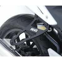 R&G Racing Exhaust Hangers w/Footrest Blanking Plates (Pair) Black for Honda CB500F 13-15/CB500X 13-16/CBR500R 13-15