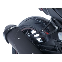 R&G Racing Exhaust Hanger w/Footrest Blanking Plate (Kit) Black for Suzuki GSX-S 17-18