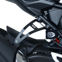 R&G Racing Exhaust Hanger & Footrest Blanking Plate Black for Honda CB300R 18-20