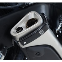 R&G Racing Exhaust Protector Black for Aprilia/CF Moto/Honda/Suzuki/WK Bikes