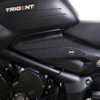 R&G Racing Tank Traction Grips (4-Grip Kit) Black for Triumph Trident 660 21-Up