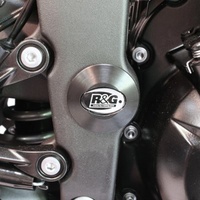 R&G Racing Right Side Frame Plug (Single) Black for Kawasaki ZX-6R 09-18/(Left Side) Honda CBR650F/CB650F 14-18