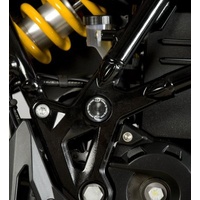 R&G Racing Rear Left & Right Side Frame Plugs (Pair) Black for BMW F650GS 08-15/F700GS 13-18/F800 GS 08-18/Husqvarna NUDA 900R 2012