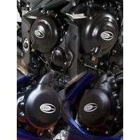 R&G Racing Engine Case Cover Kit (2 Piece) Black for Triumph Daytona 675 13-16/Street Triple 675/Street Triple 675 R 14-16