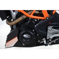 R&G Racing Race Series Engine Case Cover Kit (2 Piece) Black for KTM RC 390 17-18