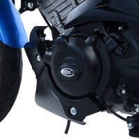 R&G Racing Engine Case Cover Kit (2 Piece) Black for Suzuki GSX-R125 17-19/GSX-S125 17-20