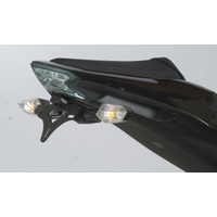 R&G Racing Tail Tidy License Plate Holder (OEM Indicators) Black for Kawasaki Z800 13-16