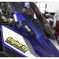 R&G Racing Mirror Blanking Plates Black for Yamaha YZF-R25 14-18/Yamaha YZF-R3 15-18
