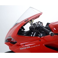 R&G Racing Mirror Blanking Plates Black for Ducati 1299 Panigale 15-19/Ducati 959 Panigale 16-19