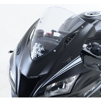 R&G Racing Mirror Blanking Plates Black for Kawasaki ZX10-R 16-20