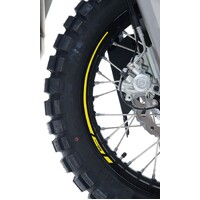 R&G Racing 16-Piece Modular Motorcycle Rim Tape Yellow for 17" Motorcycle Wheels