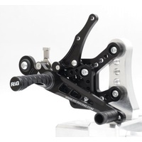 R&G Racing Adjustable Rearsets Black for BMW HP4 09-14/S1000R 14-16/S1000RR 10-14