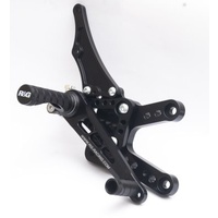 R&G Racing Adjustable Rearsets Black for Yamaha YZF-R1 09-14