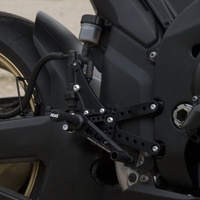 R&G Racing Adjustable Rearsets Black for Yamaha YZF-R1 07-08